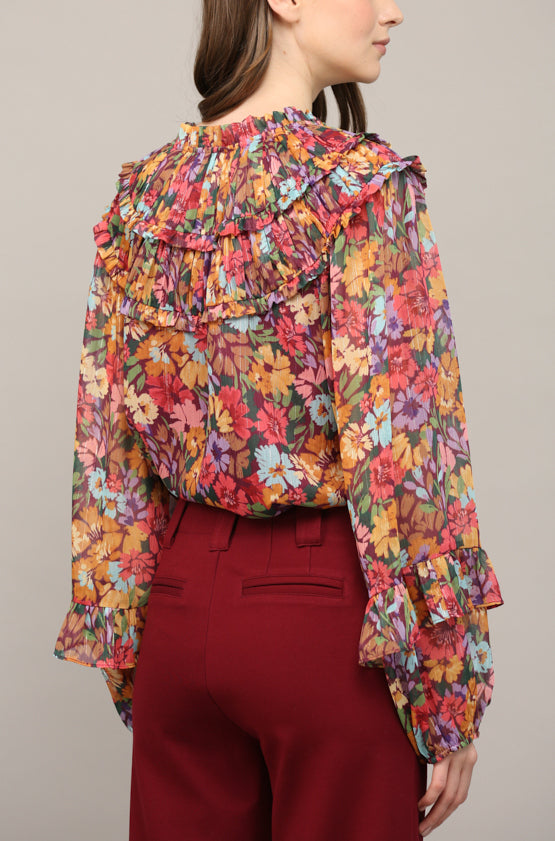 Floral Shiffon Blouse