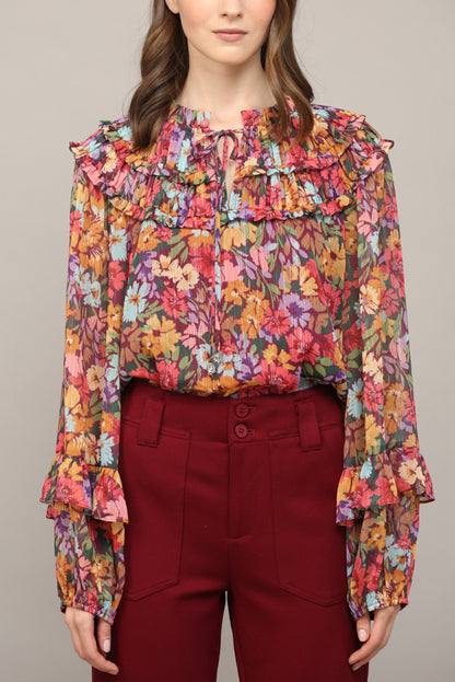 Floral Shiffon Blouse