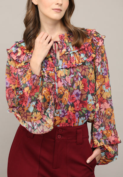 Floral Shiffon Blouse