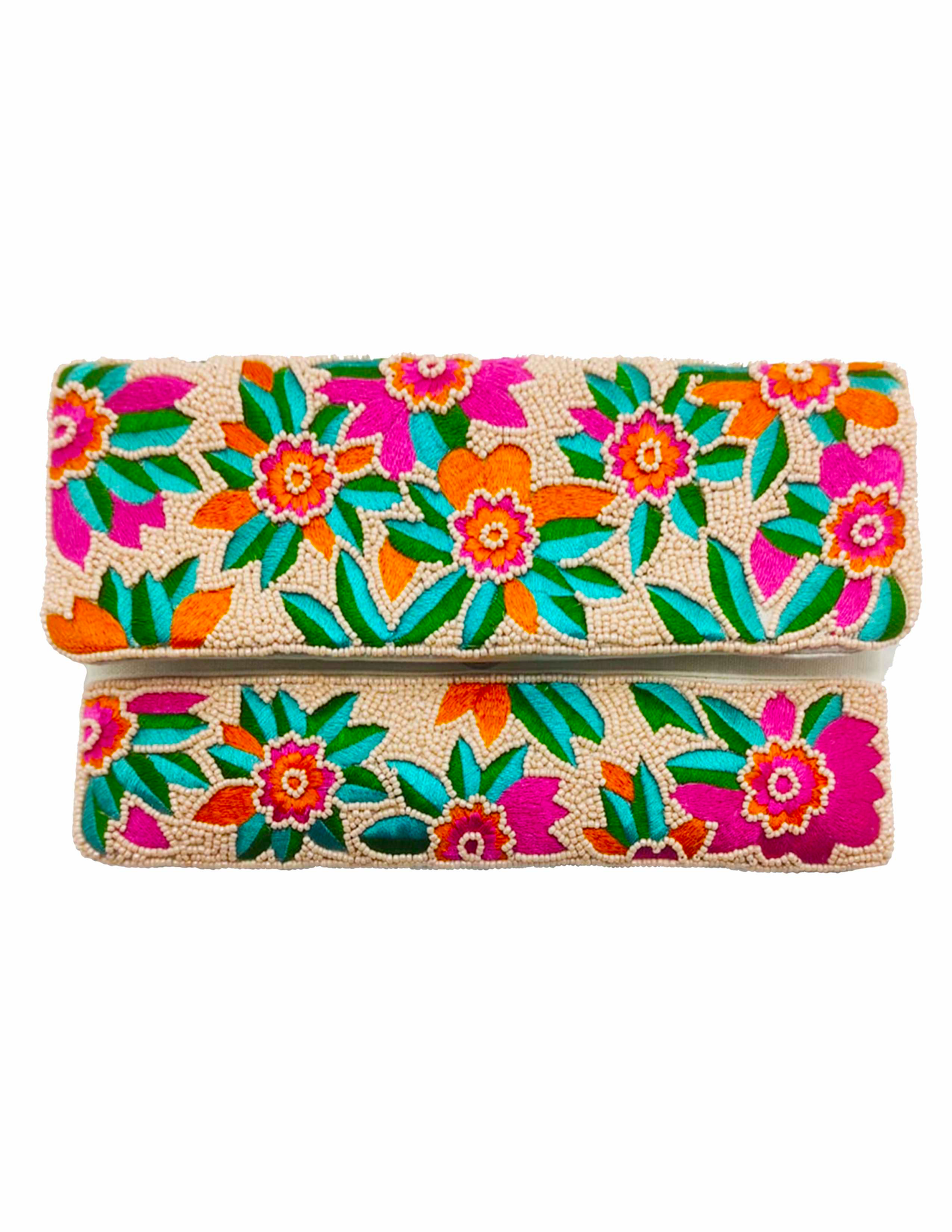 Garden Beaded Clutch