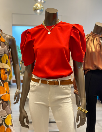 Blusa con manga puffy hotsell