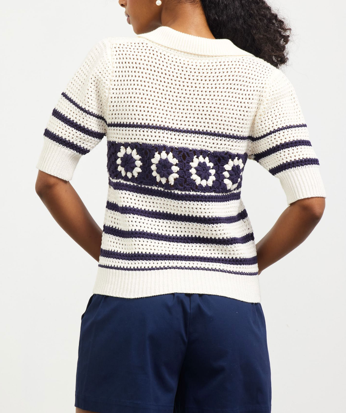 Pointelle Knitted Top