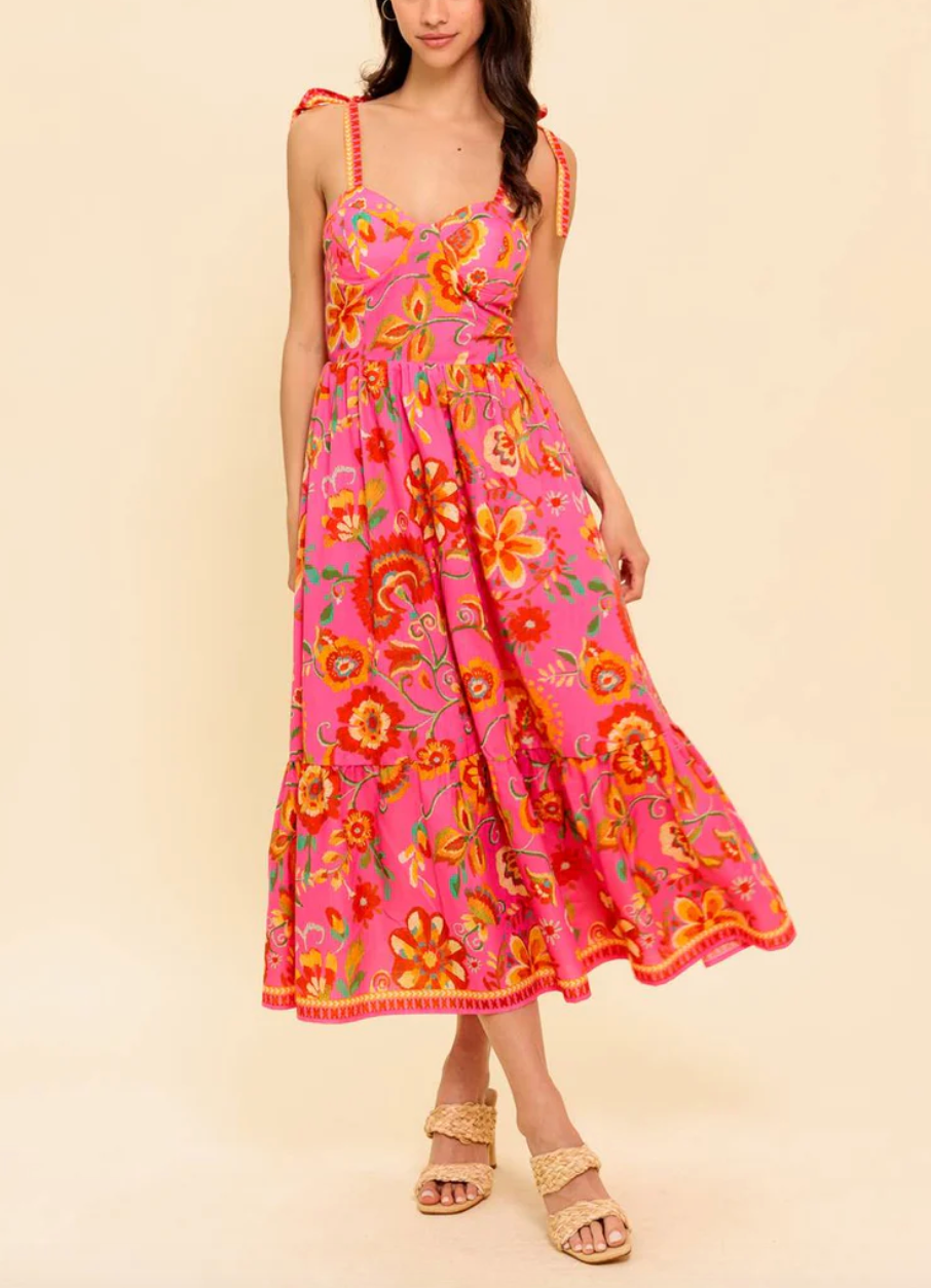 Vestido Pink Garden