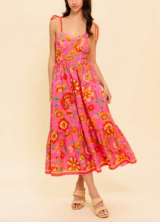 Vestido Pink Garden