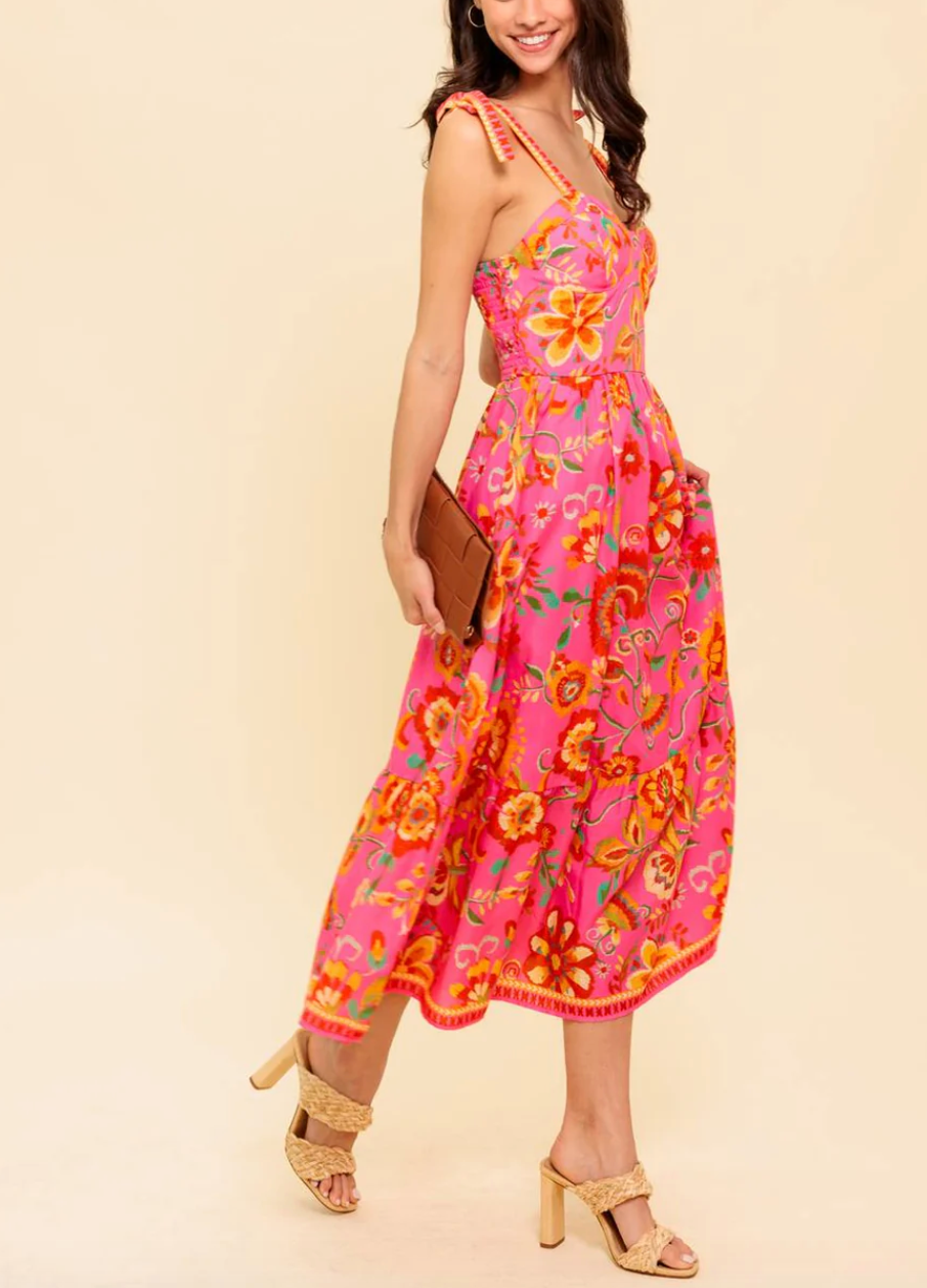 Vestido Pink Garden