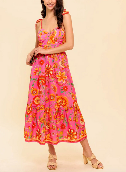 Vestido Pink Garden