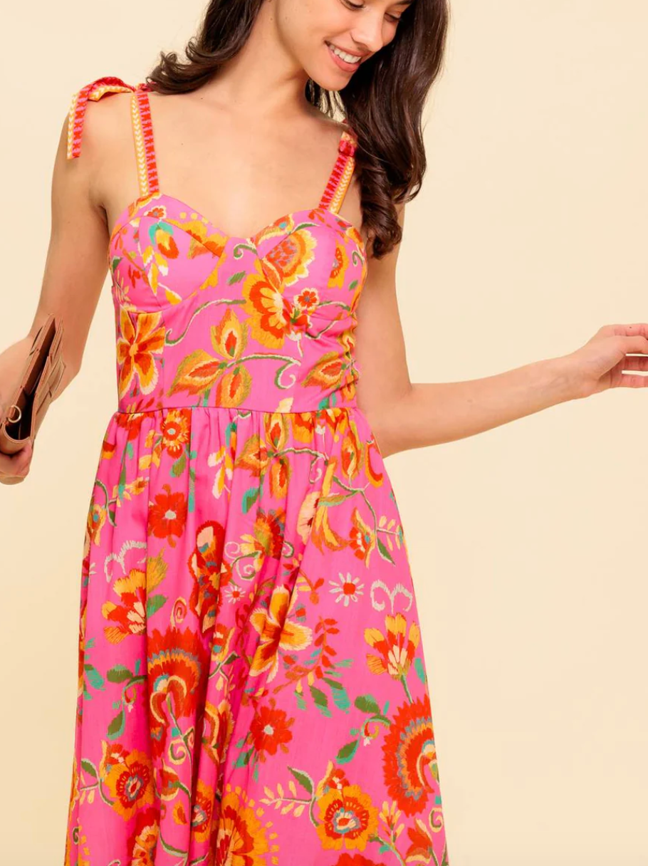 Vestido Pink Garden
