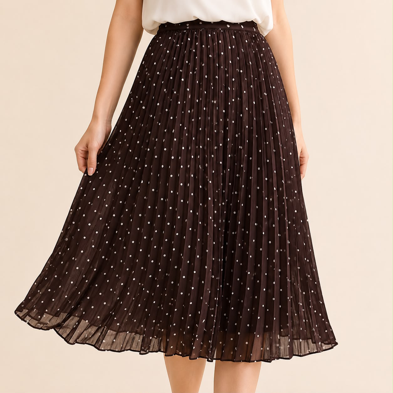 Falda Plisada Lunares