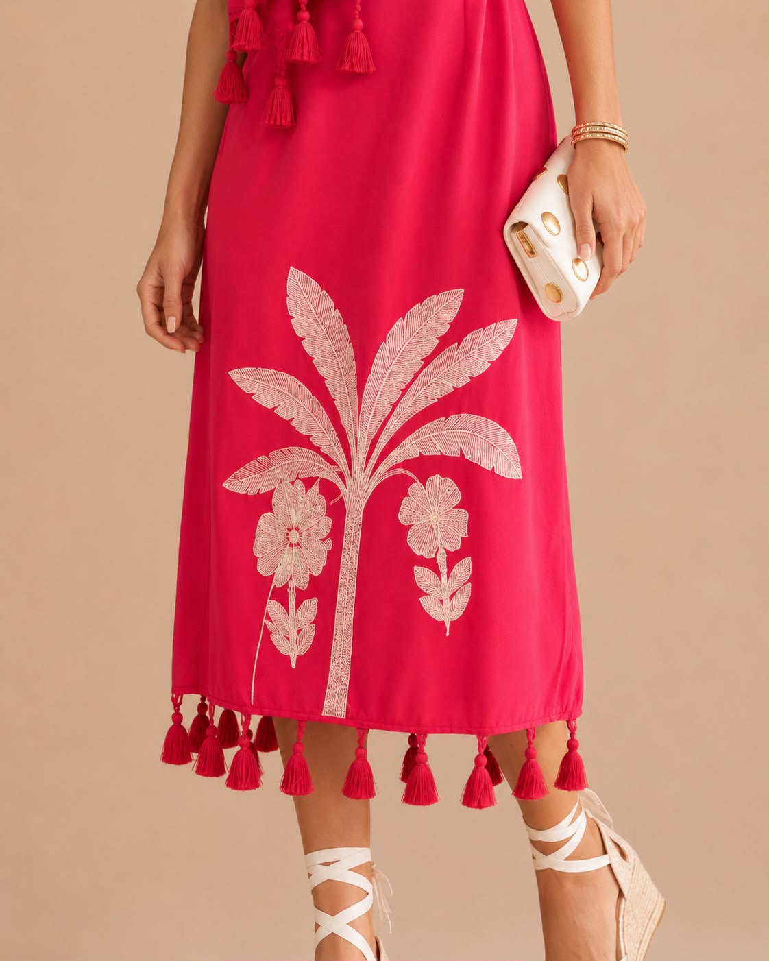 Vestido Palma Brocada