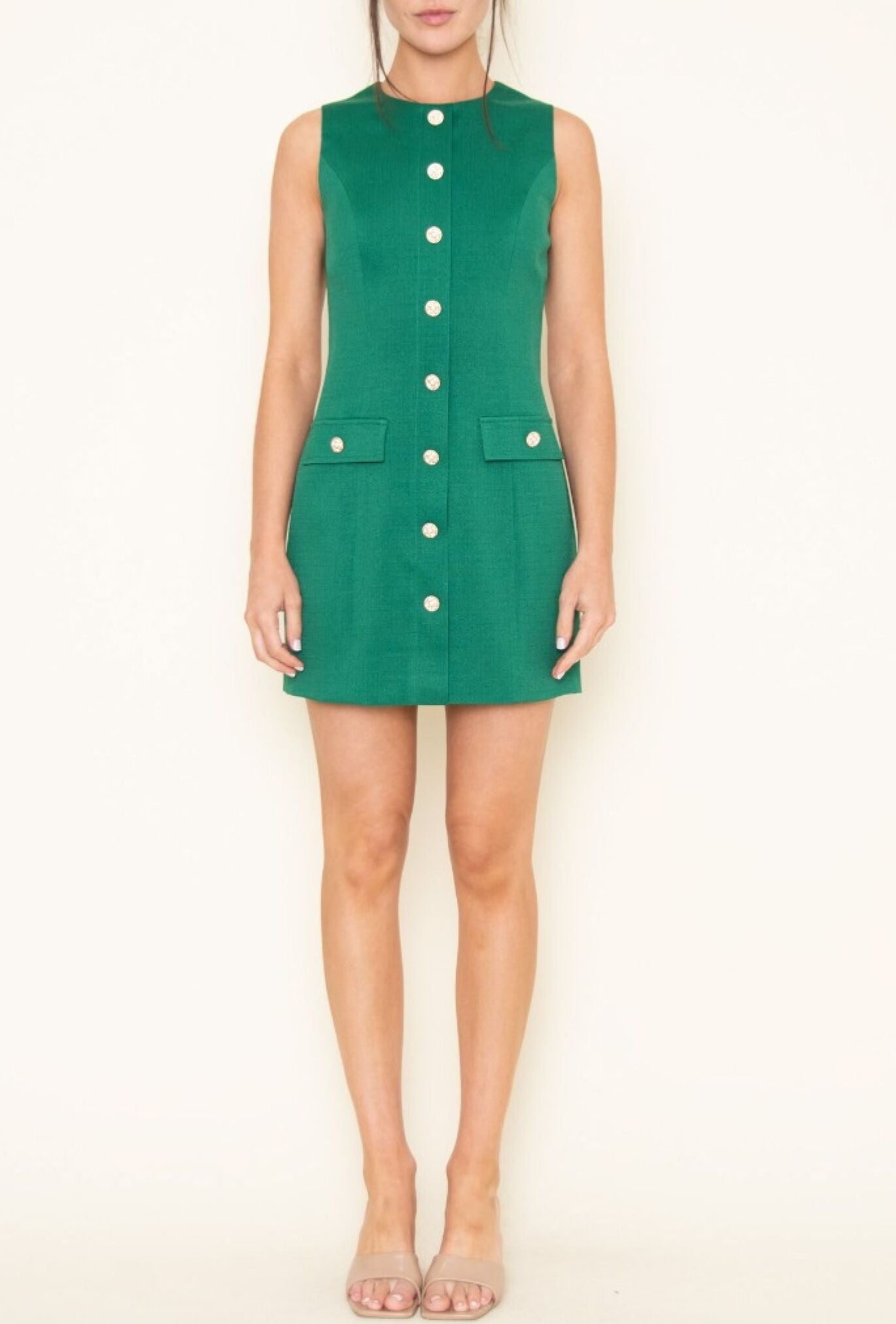 Vestido Emerald Button Up