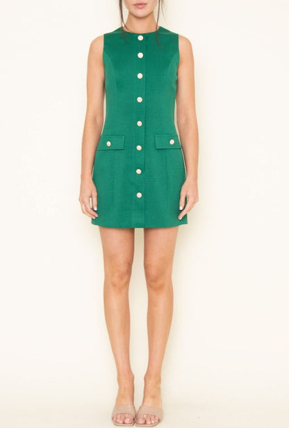 Vestido Emerald Button Up