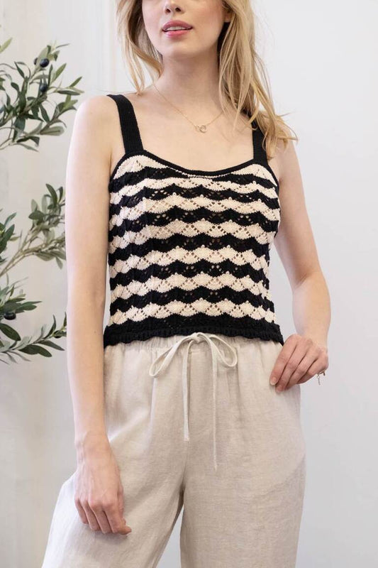 Pattern Knit Top