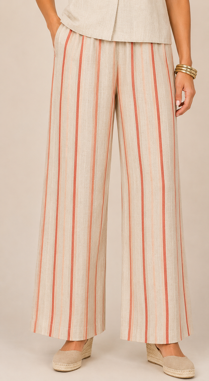 Pantalón Lino Rayas