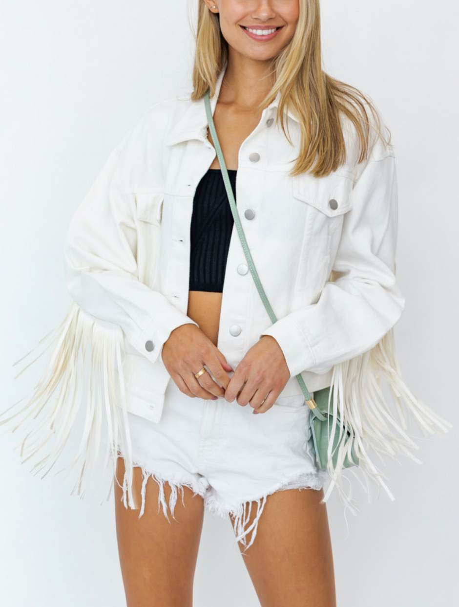 Fringe Denim Jacket