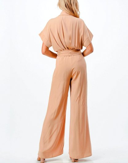 Beige Sicilia Jumpsuit