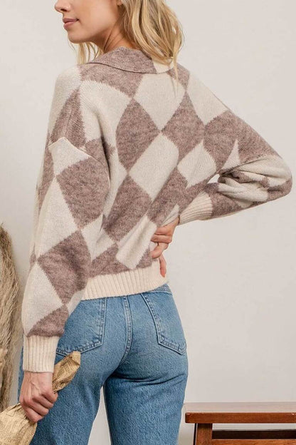 Diamond Shape Sweater
