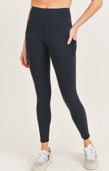 High Waisted Perforated Leggings